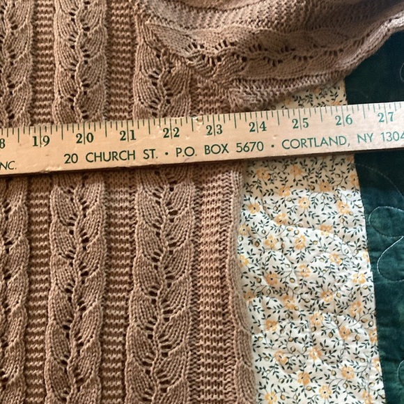 Anthony Richards cable knit cardigan sweater 1X NWOT 90’s pockets soft timeless - Picture 4 of 6